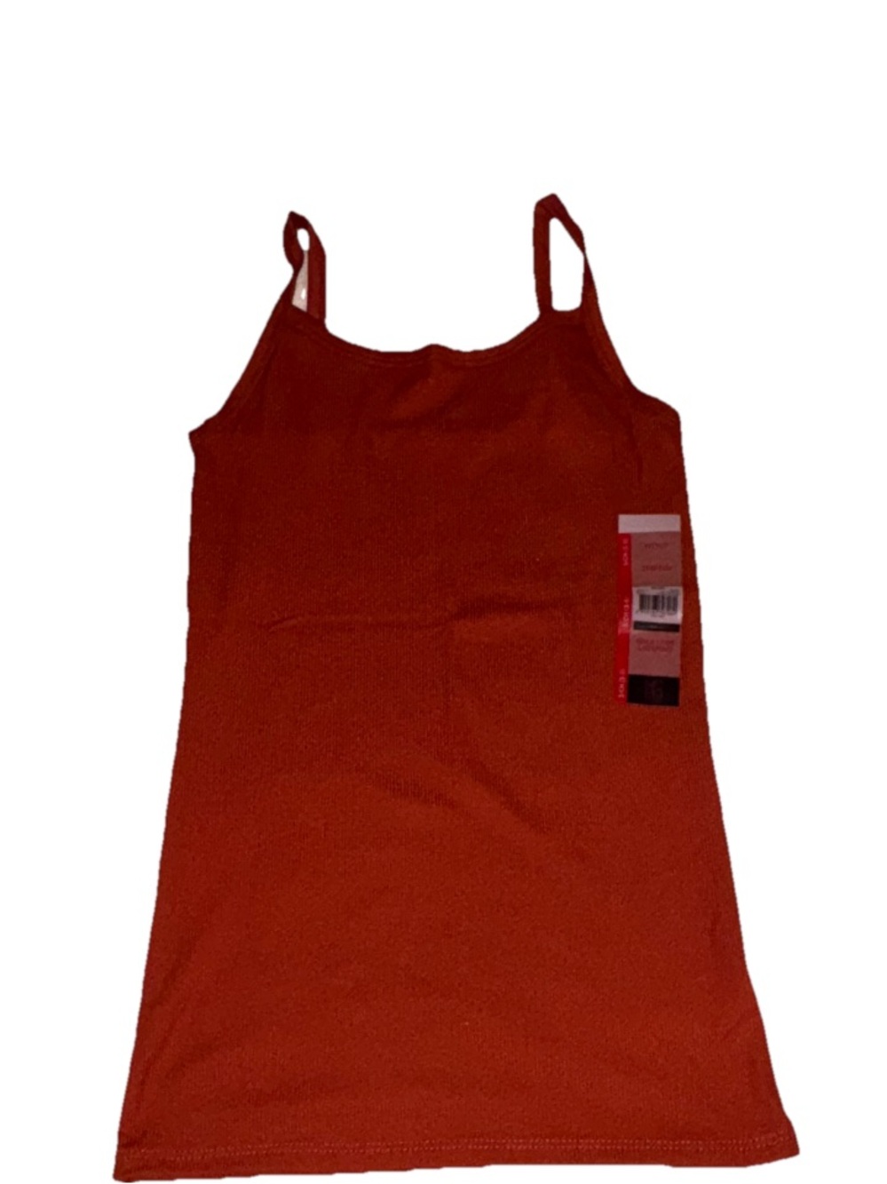 No Boundaries Rust Red Ribbed Tank Top - Picture 2 of 2